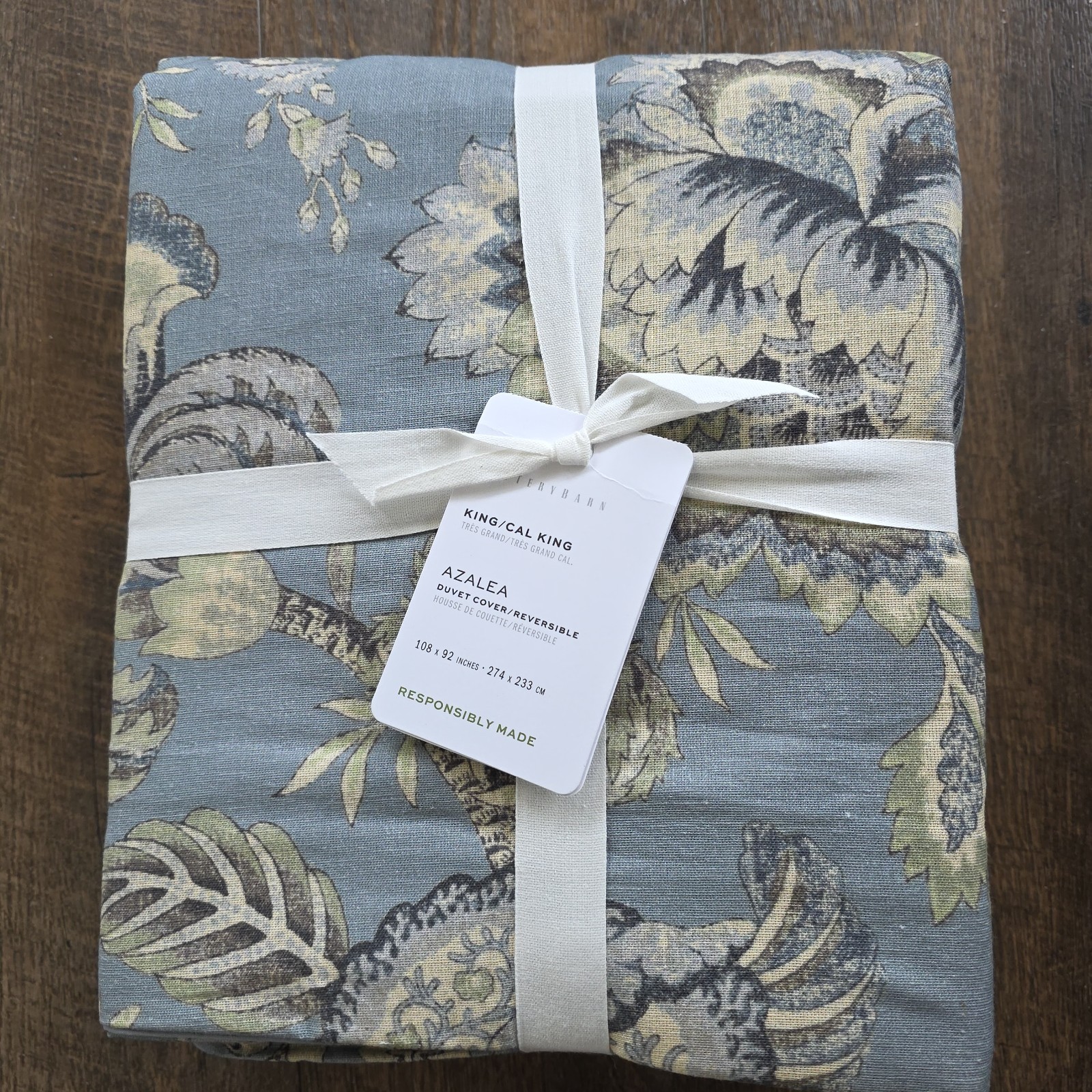 NEW Pottery Barn AZALEA PALEMPORE Duvet Cover King/California King & 2 euro sham