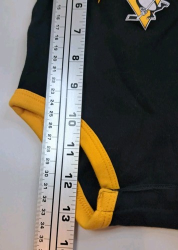 Pittsburgh Penguins Bebé 12 Meses Body NHL Hockey Fan Negro - Imagen 6 de 6