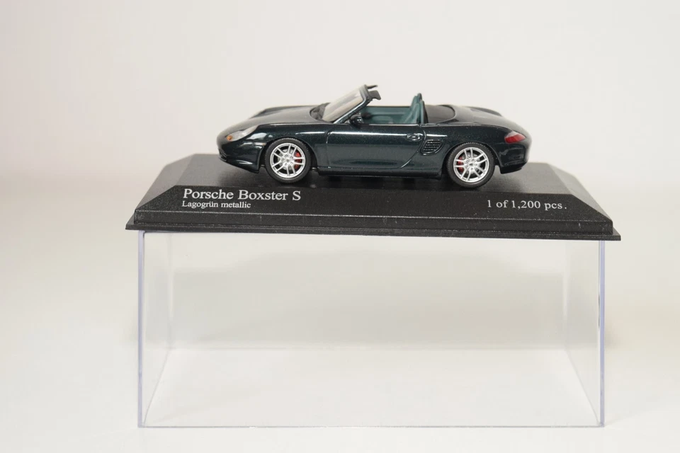 A68 1:43 MINICHAMPS 400 062071 PORSCHE BOXSTER S 2002 MET. GREEN MIB LAGOGRUN - Image 2 of 4