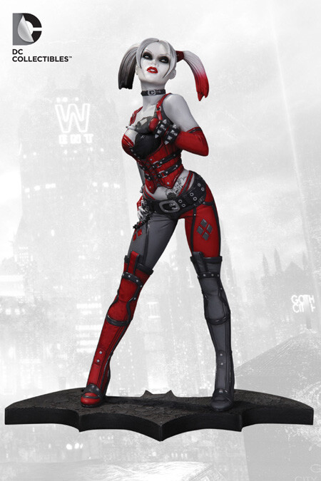 Batman Arkham City 9 Inch Statue Figure - Harley Quinn Statue 