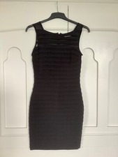 womens wallis size 10 bodycon dress black