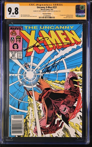 * X-MEN #221 CGC 9.8 SS Claremont Silvestri Sinister NEWSSTAND! (2716899005) *