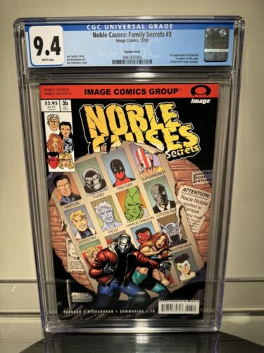 Noble Causes: Family Secrets #3 Variant Image CGC 9.4 1st Invincible Appearance - Foto 1 di 8