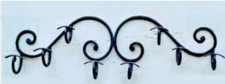 appendiabito in ferro forgiato e battuto a mano con colore e misure a scelta