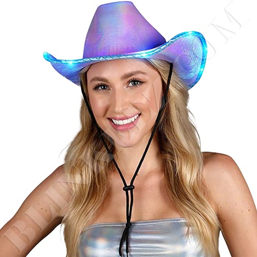 Cowboy Hat Led Light Up Flashing 