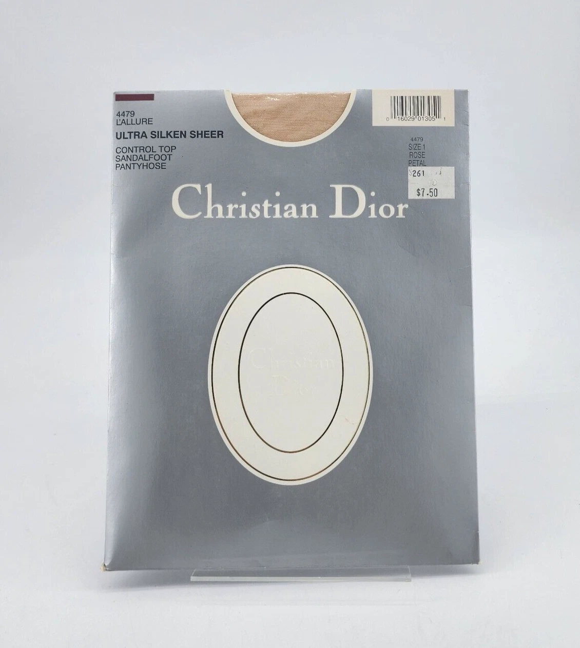 Christian Dior L'allure Ultra Silken Transparent Control Top Collant Rose Pétale Taille 1