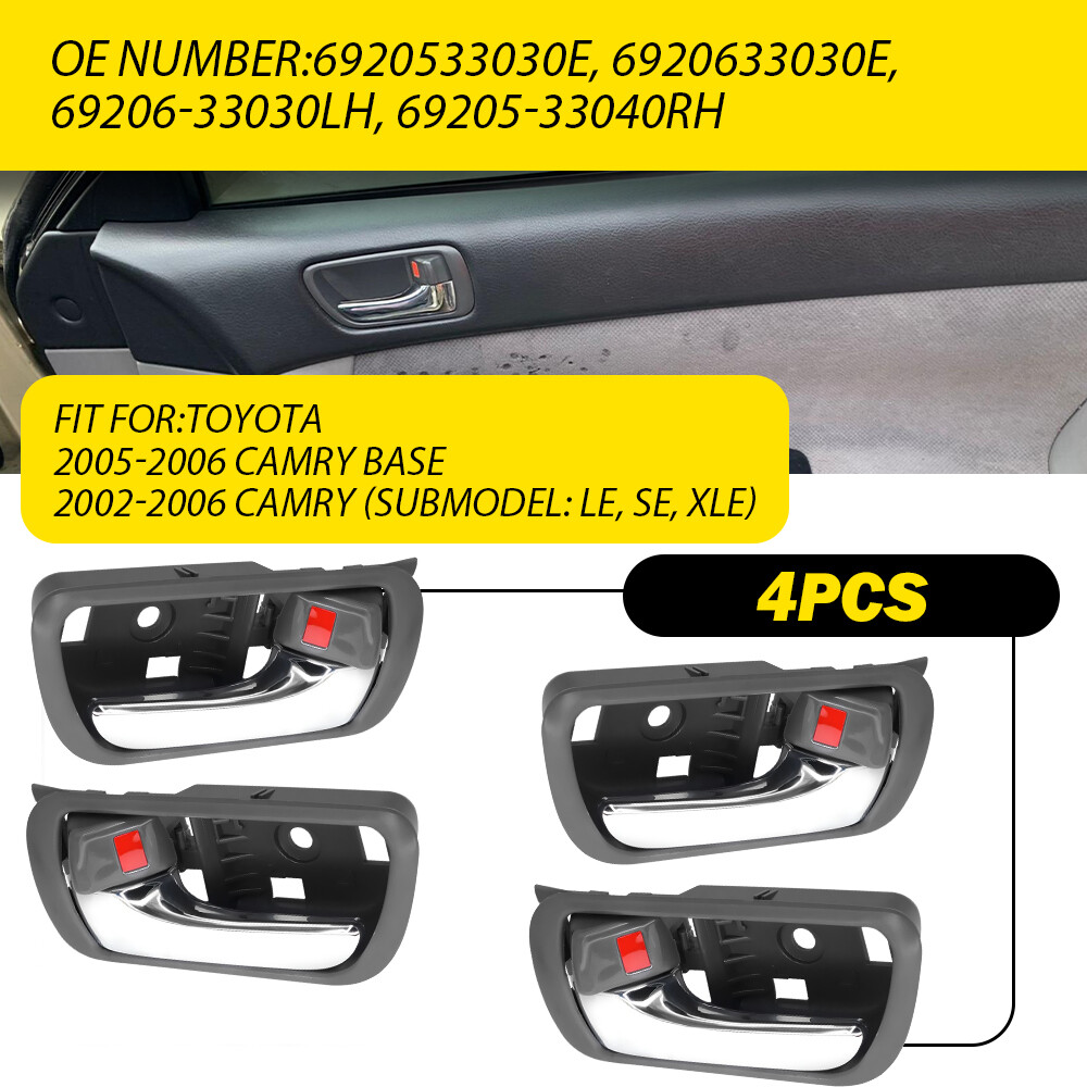 Inner Door Pull Handle Armrest For Toyota 2005-2006 Base Camry 2002-2006 Camry