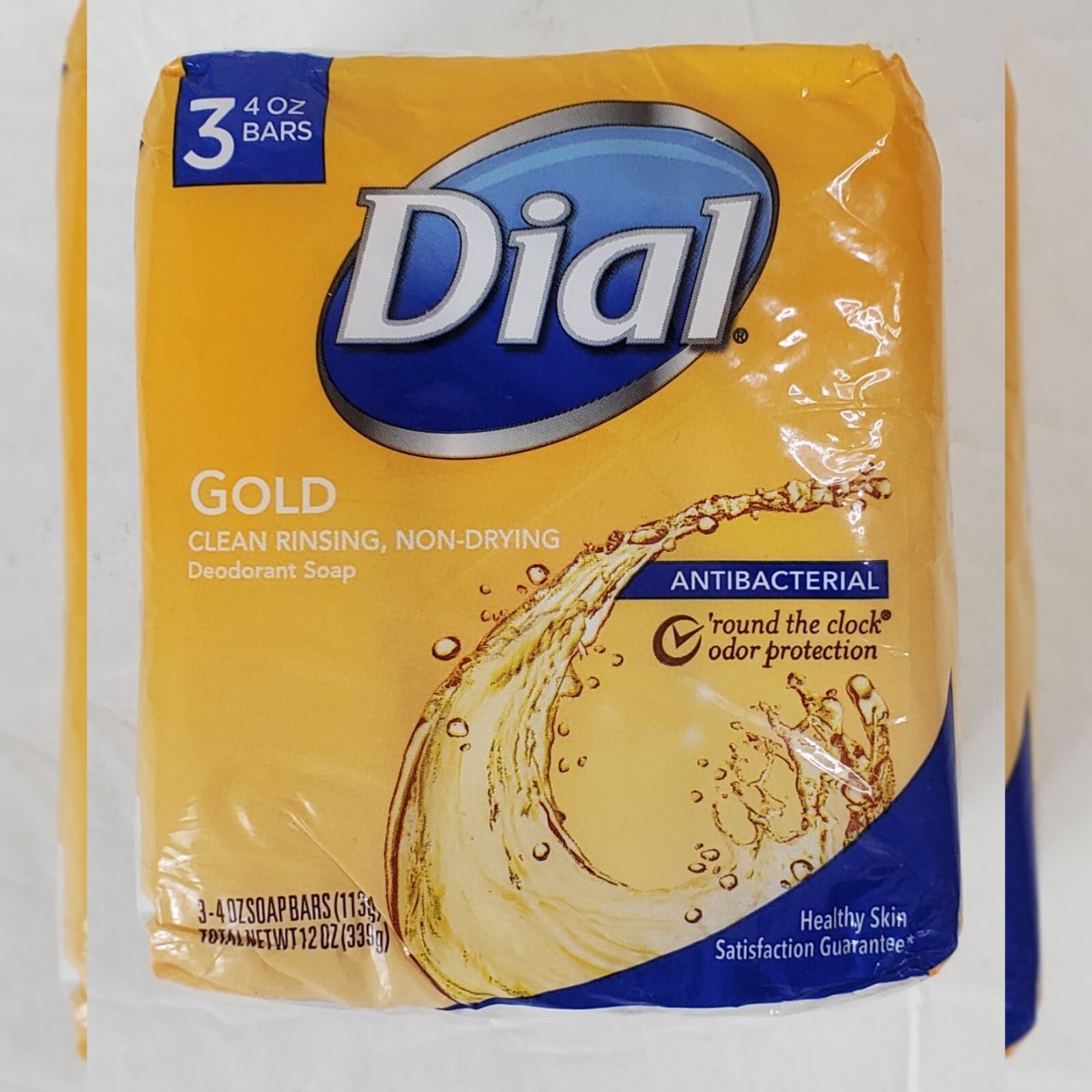 DIAL Gold Bar Soap 3-Pack 4 Oz Long-Lasting Odor Protection