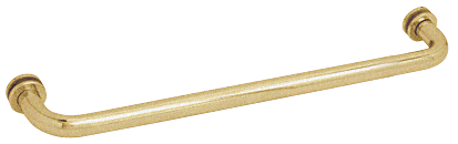 Barra de toalla de una sola cara CRL SDTBS24SB latón satinado 24" para vidrio - Imagen 1 de 1