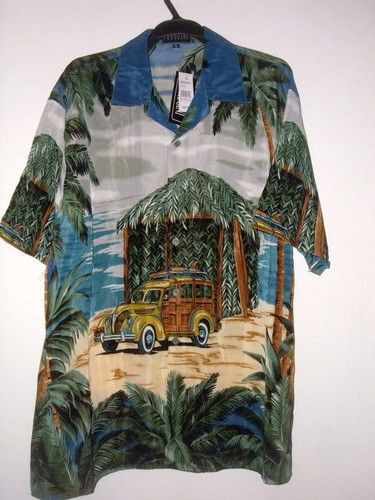 SURFERS BEACH HUT HAWAIIAN SHIRT 