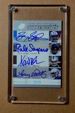 2005 SPX Football Superscripts SS-SSAD 23/25( Sanders, Sayers, Allen and Dorsett