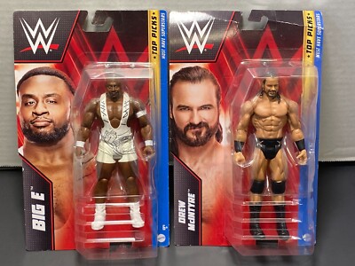 WWE Top Picks BIG E & Drew McIntyre 6'' Action Figures Mattel Superstars