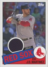 J.D. MARTINEZ 2020 Topps Series 2 1985 RELIC BOSTON RED SOX 85TR-JM