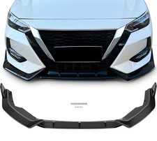 Gloss Black For 20-21 Nissan Sentra 3PC Front Bumper Lip Spoiler Splitter