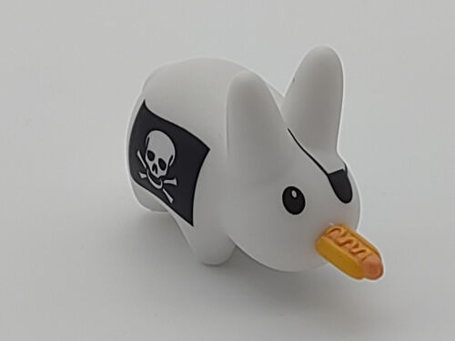 Kidrobot Happy Labbit White Pirate Hot Dog 1.3" Vinyl Figure Mini Series Kozik - Picture 2 of 8