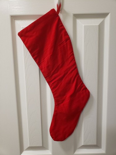 Vintage Nadelspitze Weihnachten Weihnachtsstrumpf, Bären, Schaukelpferd, Baum roter Rücken - Bild 5 von 7