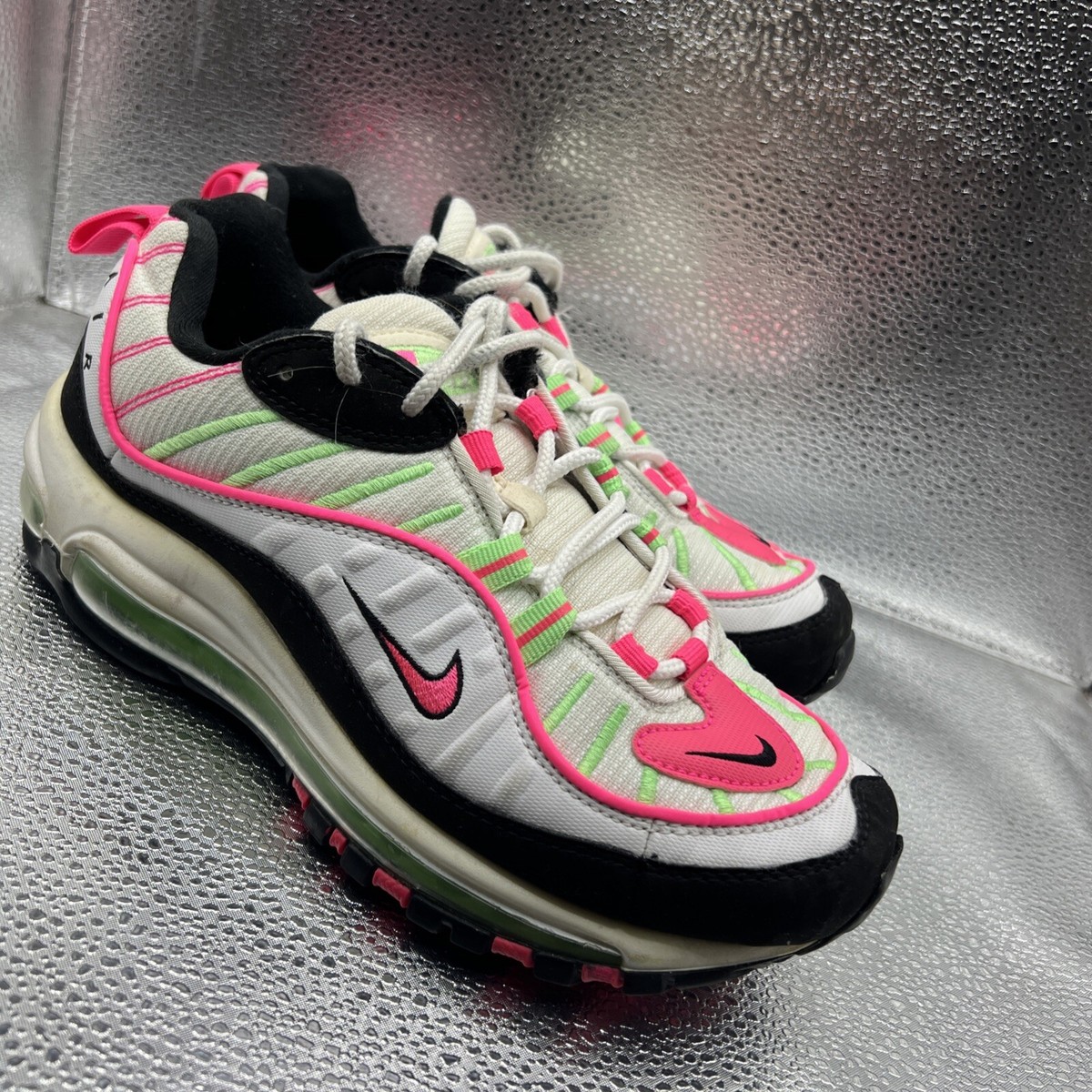 nike air max 98 pink and green