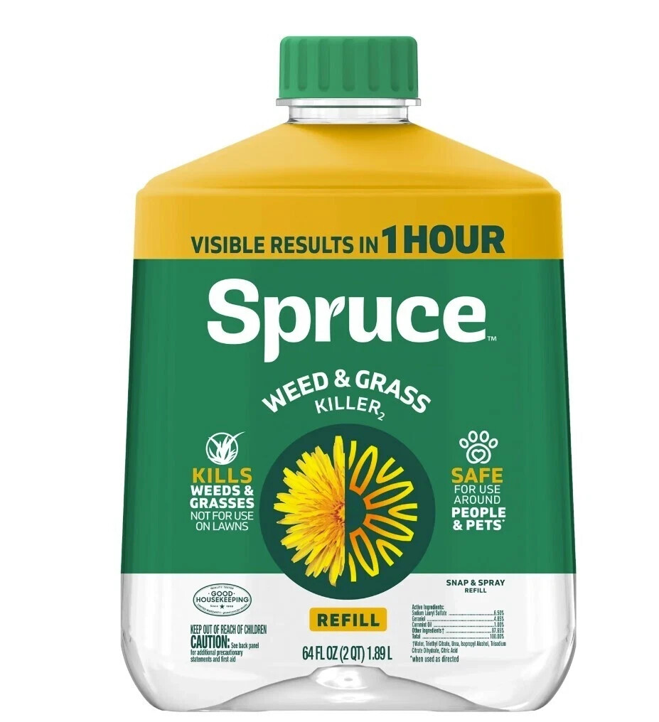 Spruce Snap & Spray Weed & Grass Killer 64oz Refill, Results