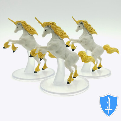 Lamorna x3 - Wild Beyond Witchlight #29 D&D Icons of Realms Unicorn Miniature
