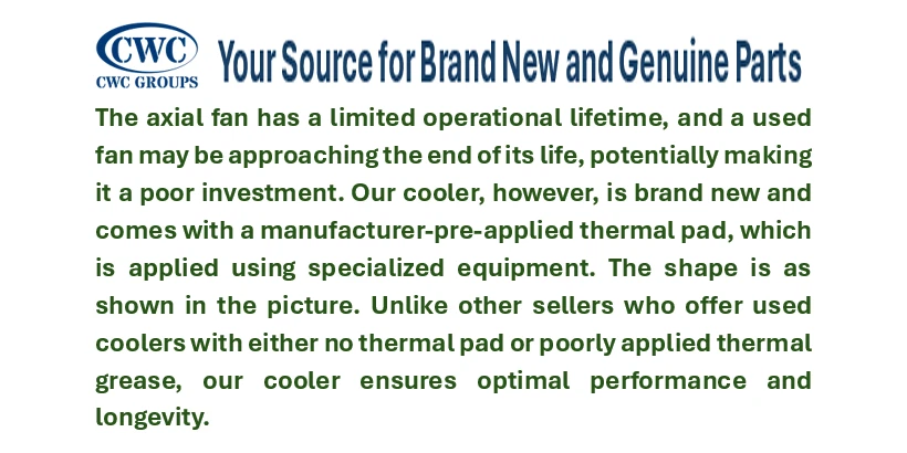 Intel D60188-001 LGA775 Copper Core CPU Heat Sink Cooling Fan (New, Genuine) - Image 2 of 2