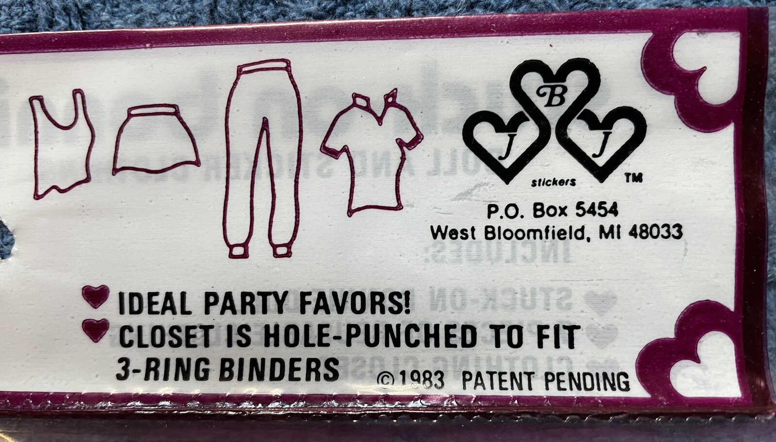 Bonnie&rsquo;s Closet Paper Dolls/&copy;️1983