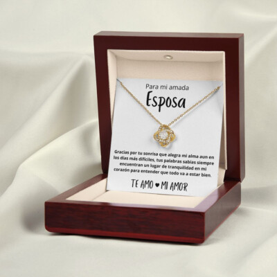 Collar Regalo Esposo a Esposa Joya para Aniversario, Cumpleaños Día de la Madre