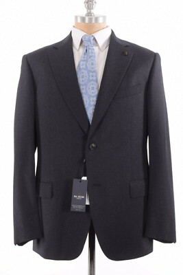 Pal Zileri Concept NWT Sport Coat Size 44R In Black & Gray Wool Cotton 