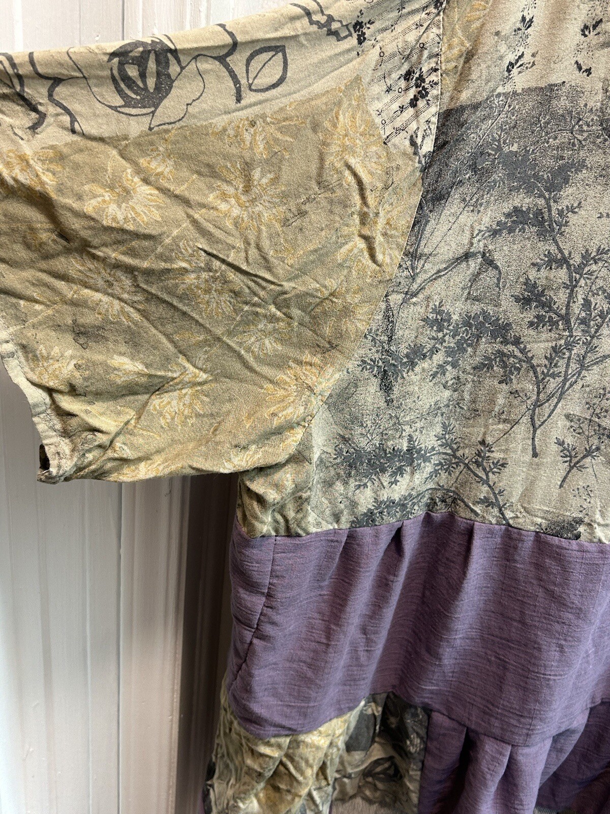 Upcycled Women’s Patchwork Blouse Plus Size (size… - image 6