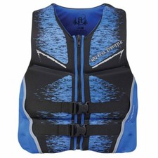 NEW Full Throttle 142500-500-050-19 Men's Rapid-Dry Life Vest Flex-Black Blue XL