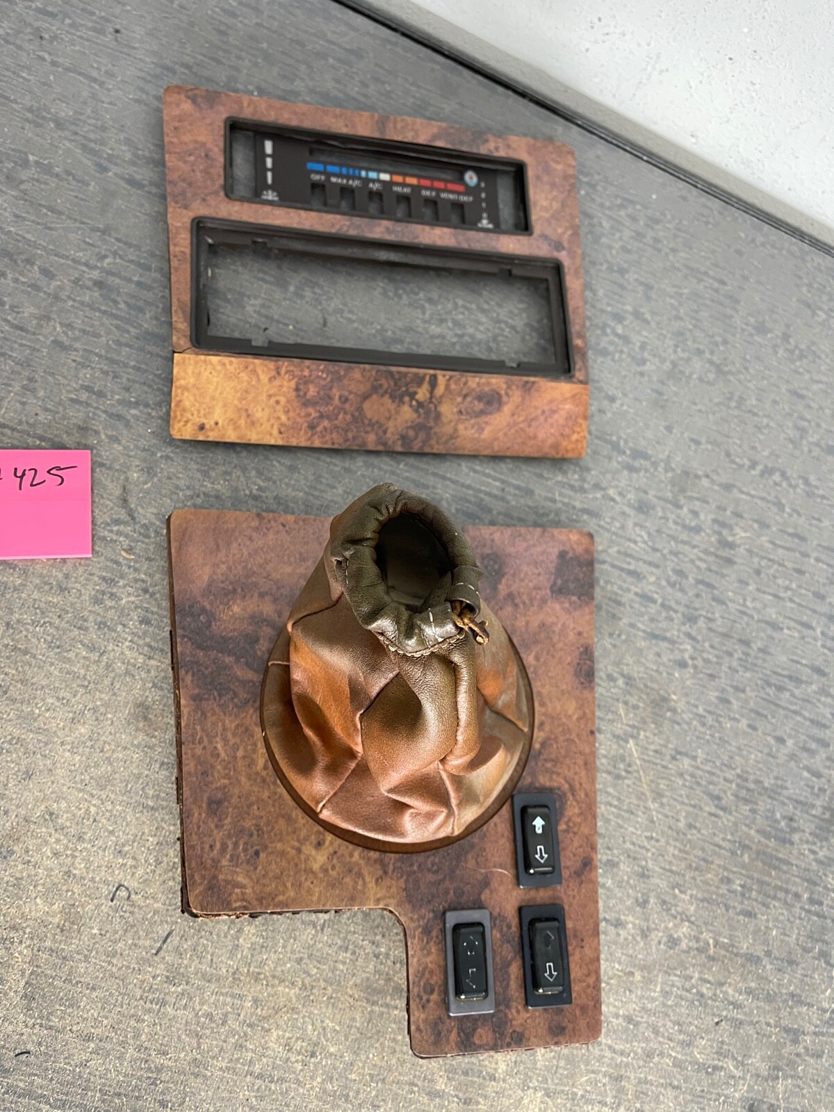 1984-1987 Maserati Biturbo OEM Radio Bezel Trim and Shifter Console #425