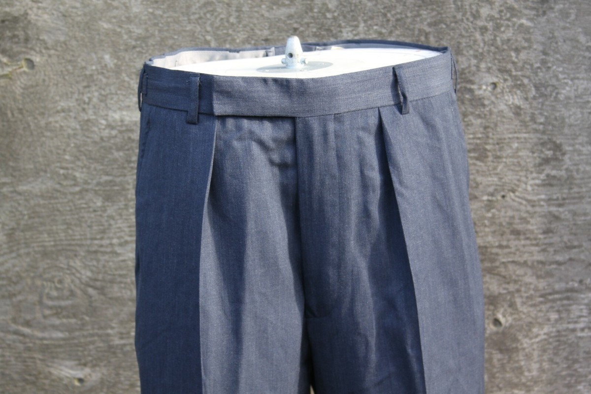 パンツ  NAVY 90s 00s No.2 DRESS TROUSERS Genuine Surplus British RAF no2 Dress Trousers Blue Smart