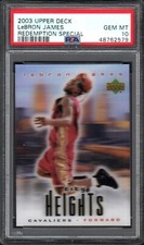2003 Upper Deck LeBRON JAMES RC Redemption Special PSA 10 GEM MINT