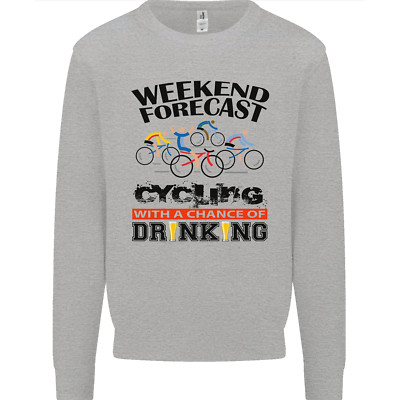 Weekend Forecast Cycling Radfahrer Herren Sweatshirt Pullover