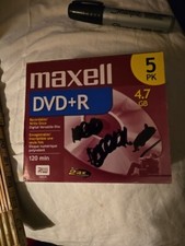 Sealed 5 Pack Maxwell DVD R Video 4.7GB Up To 8x 120min
