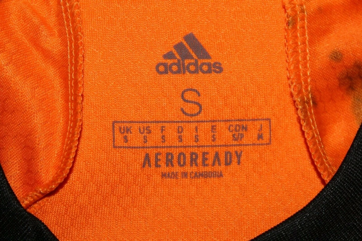 orange adidas shirt
