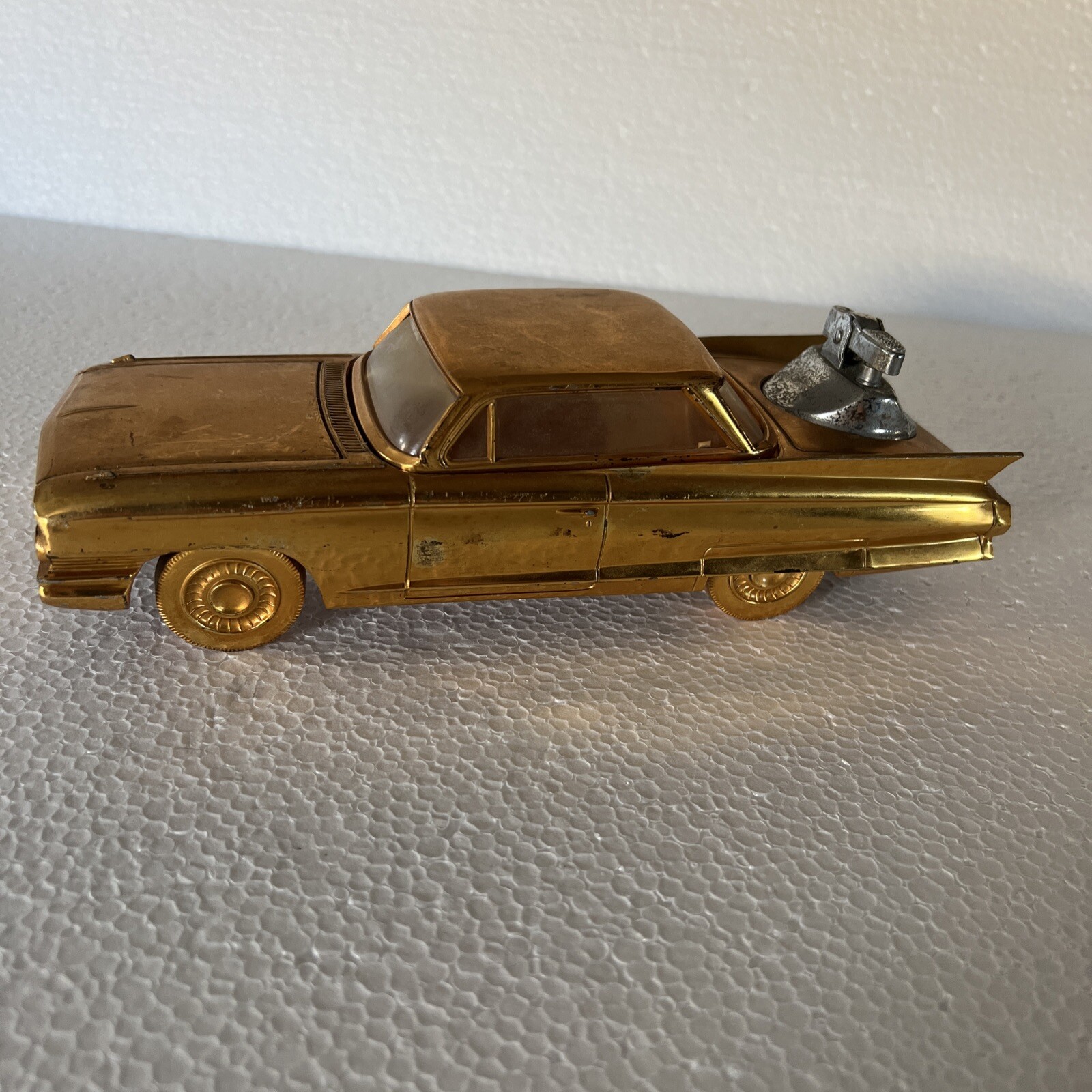 1960s Gold Cadillac Automobile Cigarette Holder and Lighter VTG Car