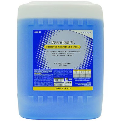 Nu-Calgon 4188-05 Freez-Kontr'l Inhibited Propylene Glycol, Liquid, 5 Gal Tote,