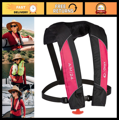Automatic/Manual Inflatable Life Jacket, Coast Guard Approved, Compact Design, L