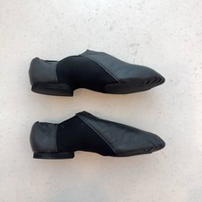 So Danca Java Kids Black Leather Split Sole Jazz Dance Shoes JZ43 Size 12