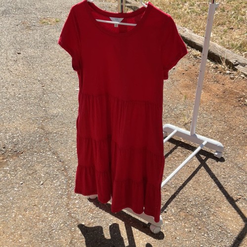 Time and Tru Women's Red Tiered Dress Size Small · Used