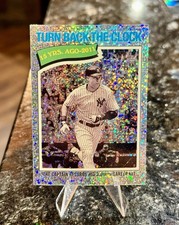2026 Topps Heritage DEREK JETER #335 Chrome SILVER SPARKLE Turn Back The Clock