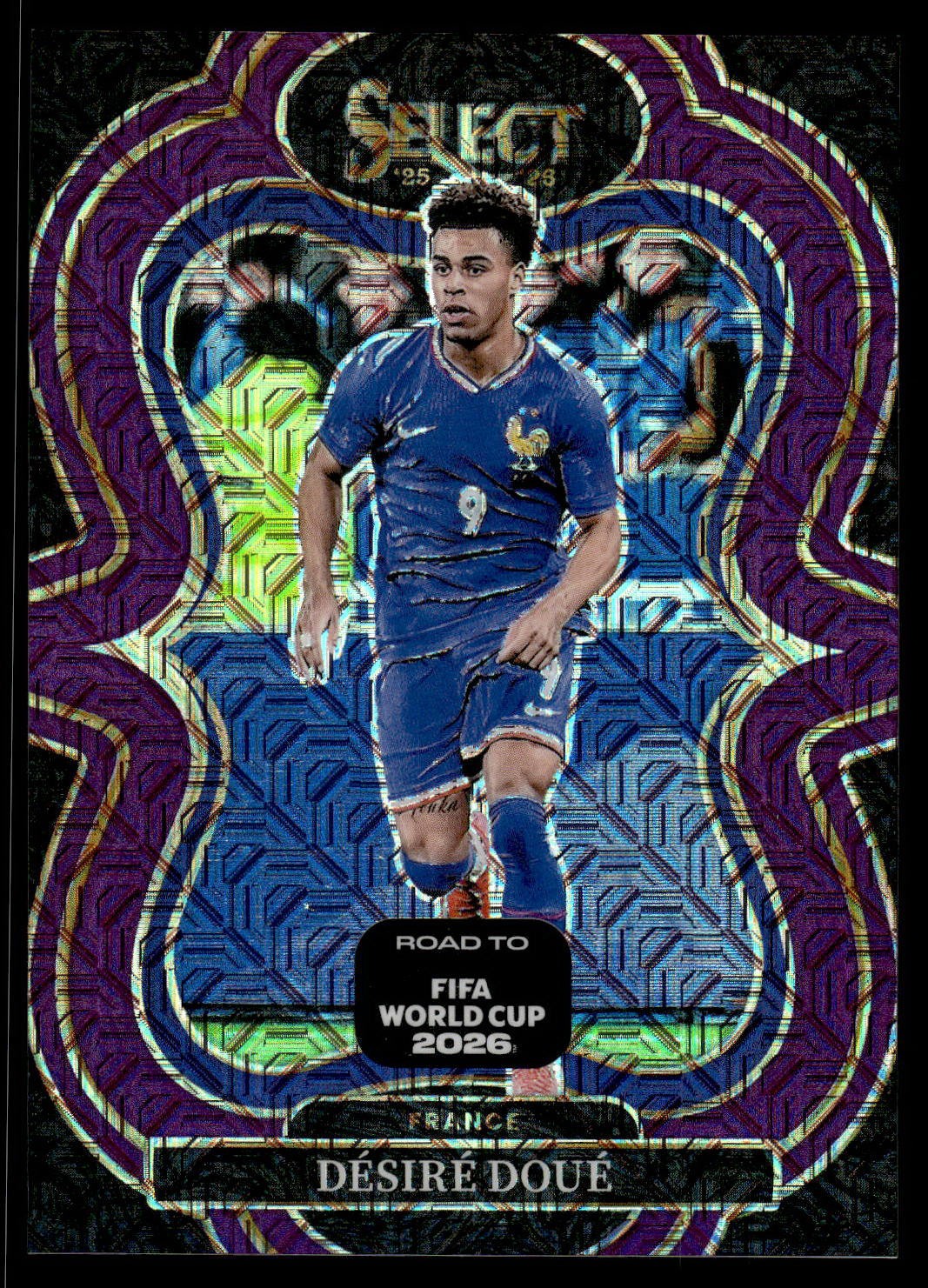 2025-26 Panini Select Road to FIFA World Cup #176 Desire Doue Pink Mojo #/399
