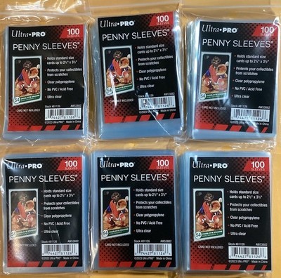 600 Ultra Pro Soft Penny Card Sleeves Standard Cards Free Priority Shipping!