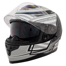 Zamp, FR-4 Helmet, Large, Matte Gray Graphic, ECE22.05/DOT Approved