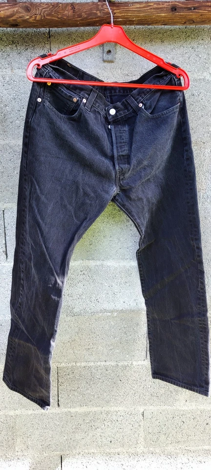JEANS LEVI'S 501 STAIGHT FIT ORIGINAL HOMME NOIR - Photo 1/4