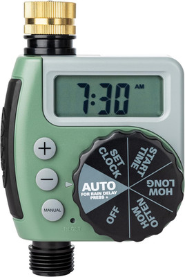One Outlet Single-Dial Hose Faucet Timer - Easy Programmable - for Garden Wateri