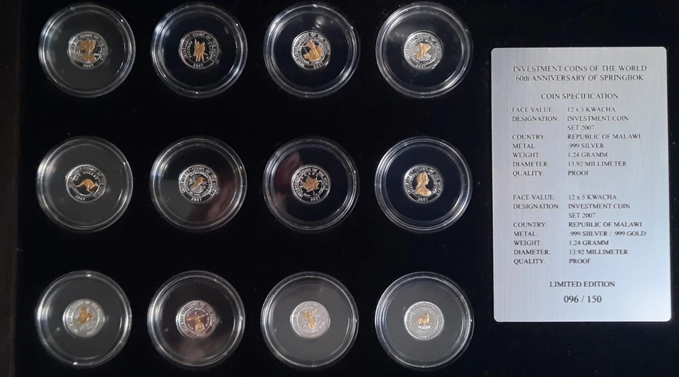 Malawi 24 x 1/25 Oz 999 Silber 5 Kwacha - Investment Coin Set  limitiert  96/150 - Bild 4 von 4