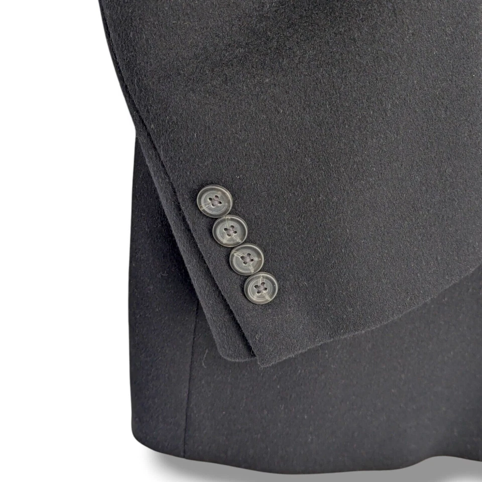 Chaps шерсти шелк кашемир Мужская Sport пальто Blazer куртка классический черный 44L - Изображение 2 из 4