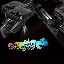 2pcs Skull Car Door Light Logo Projector Led Welcome Lamp Skulls 2pcs Skull Car Door Light Logo Projector Led Welcome Lamp Skulls