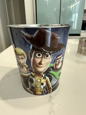 Toy Story 4 x AMC Theatres Metal Tin Popcorn Bucket Trash Bin